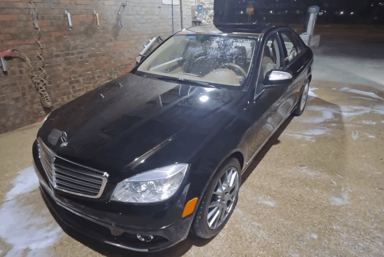 $1000 Mercedes update: $20 Lucas Oil fix failed. Car still slips. I washed it at 3AM next to a cop anyway (I have no tags xD)