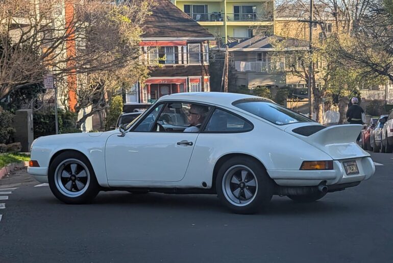 White Porsche 911 SC