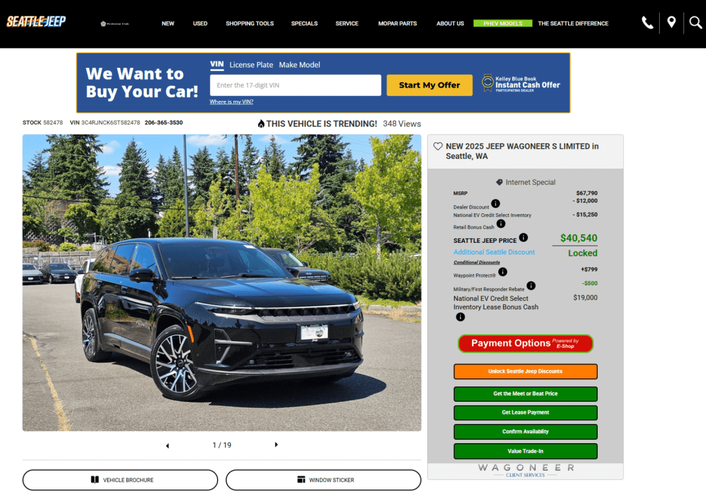 jeep wagoneer s ev deal