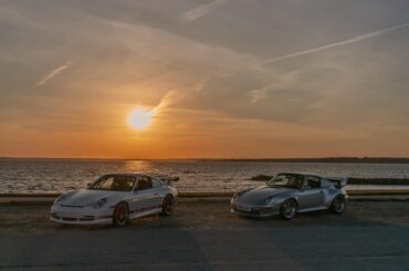 Porsche 996.2 GT3RS & Porsche 993 Turbo S “GT2” replica, done in period by Porsche Japan. (1836x2752)