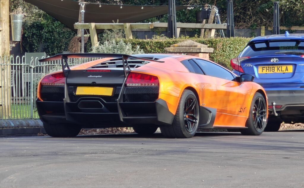 Stunning [Lamborghini Murcielago SV] spotted outside our local pub, Sounded fantastic as it arrived as well.