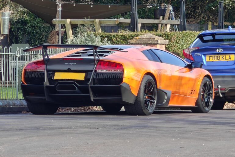 Stunning [Lamborghini Murcielago SV] spotted outside our local pub, Sounded fantastic as it arrived as well.