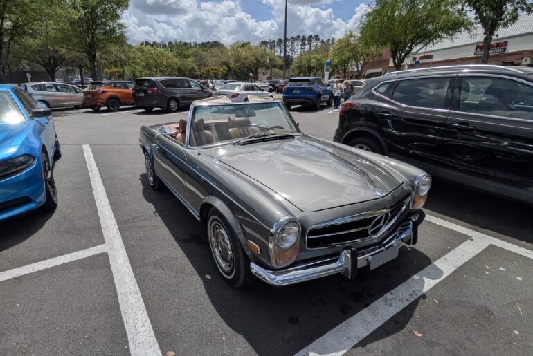 This gorgeous Mercedes 280 SL