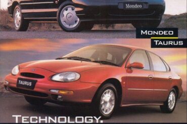 Ford Mondeo & Taurus Ghia both midsize sedans sold in Australia