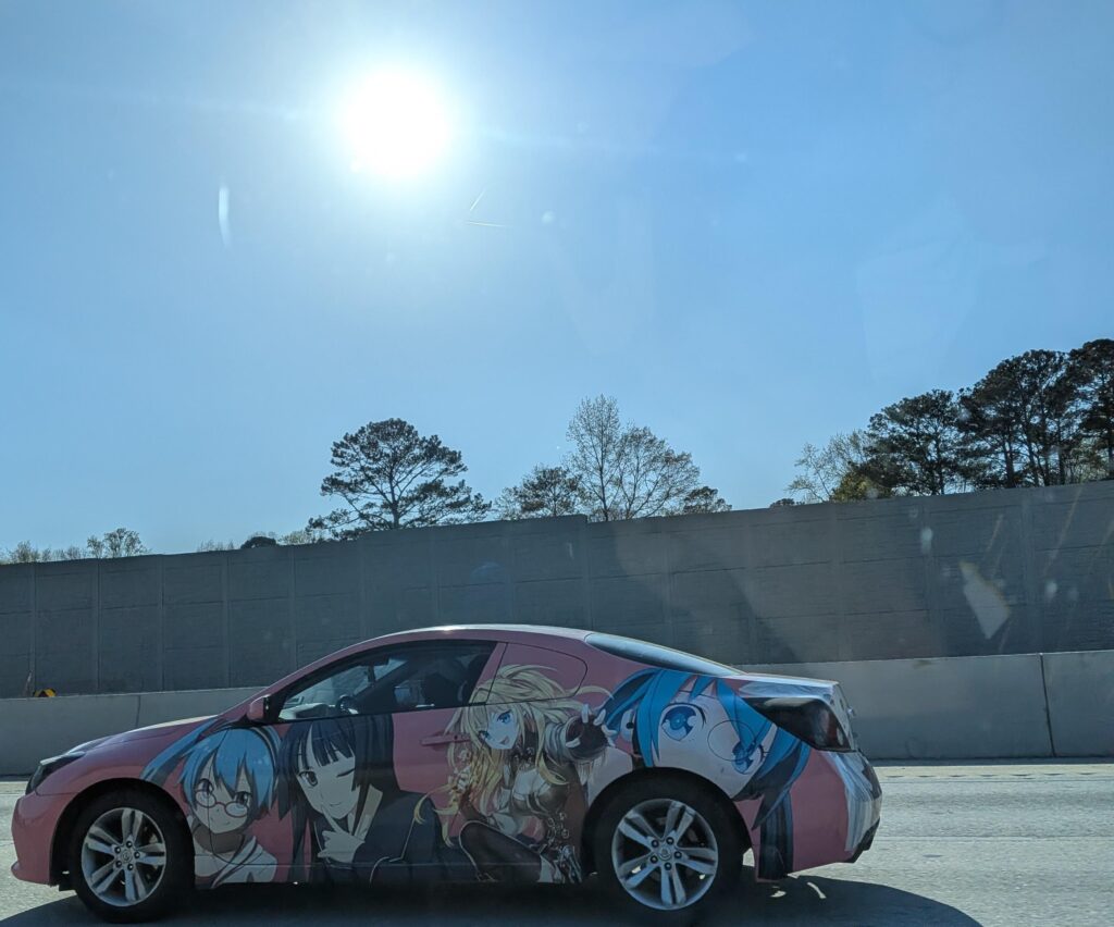Nissan Altima with Anime wrap, the official car of...