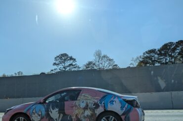 Nissan Altima with Anime wrap, the official car of...