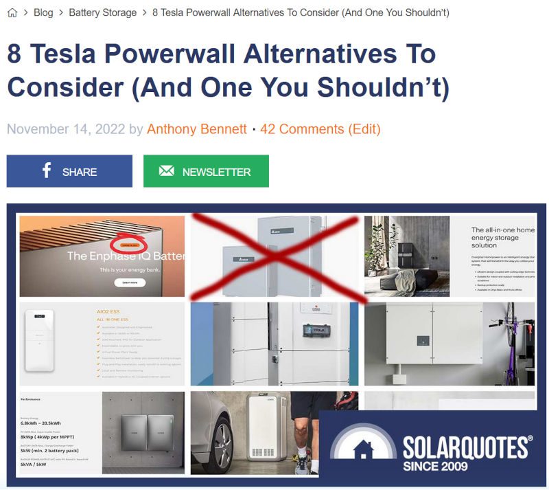 tesla powerwall alternatives article