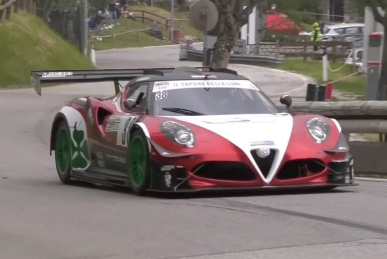 Alfa Romeo 4C with a Judd V8