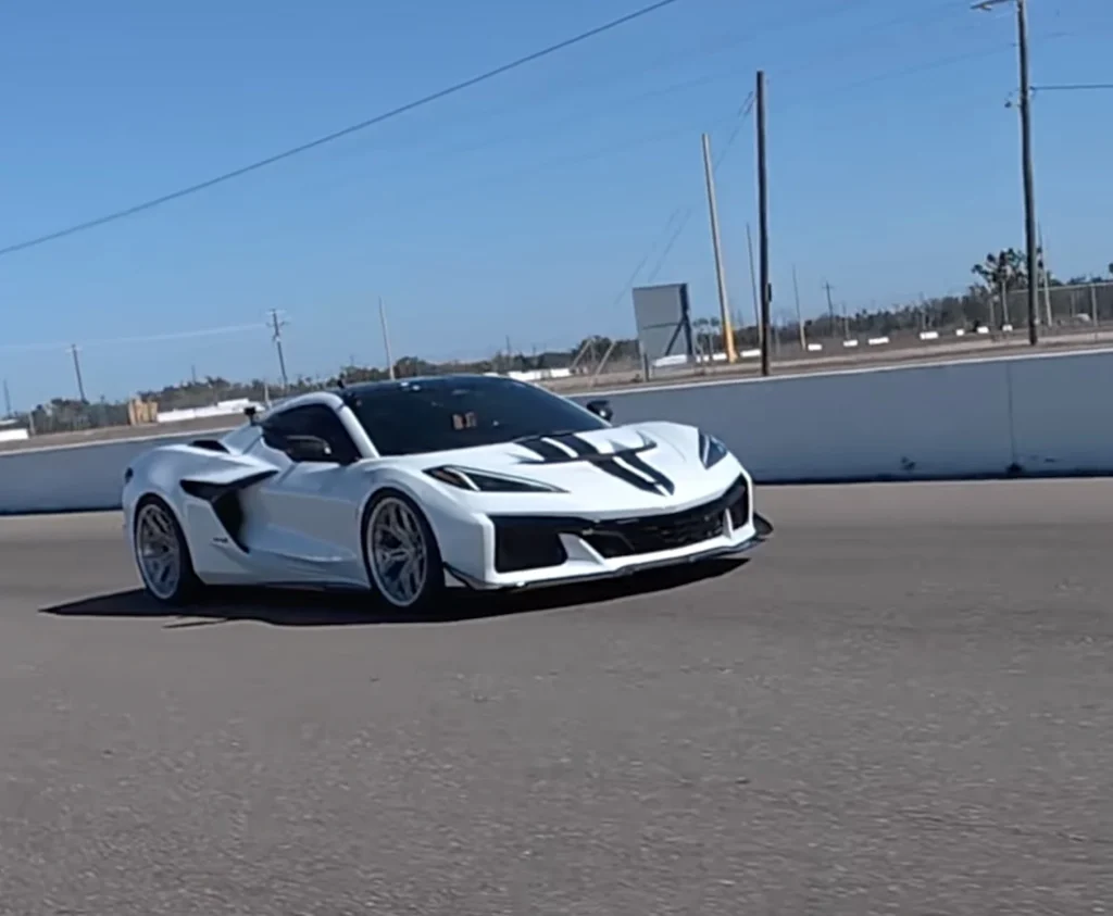 A Tesla Model S Plaid vs 2026 Corvette ZR1 drag race rematch reveals the real winner after three runs at Bradenton Motorsports Park