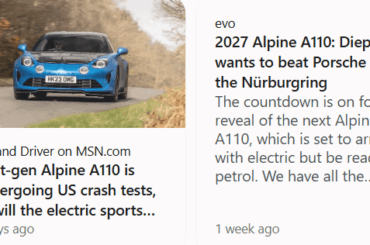 alpine a110 in america? why would it be electric only? there will probably also be a heavier version of combustion a110 too
