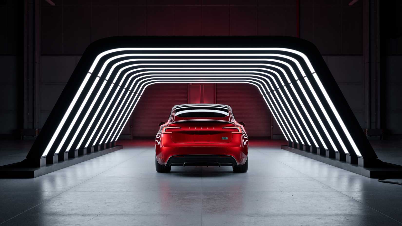 Updated Tesla Model 3 Performance -- Rear