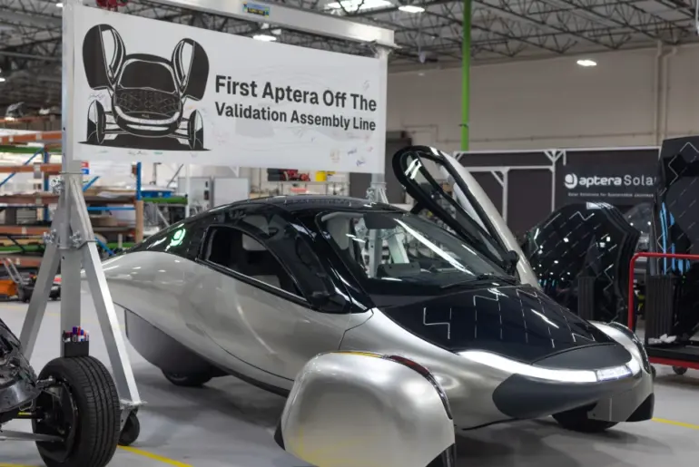 Aptera solar EV assembly line milestone reached