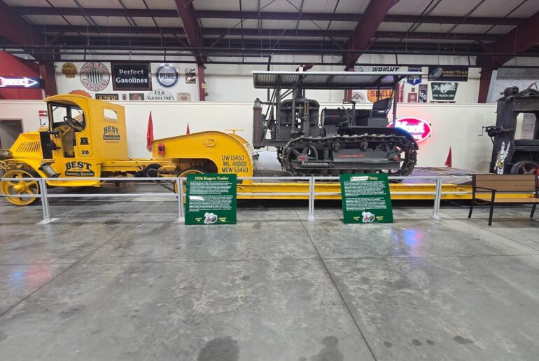 20`s heavy haul truck with a low boy