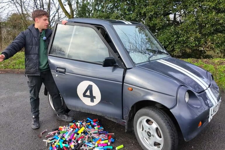 A YouTuber Made An EV Powered By 500 Vape Batteries