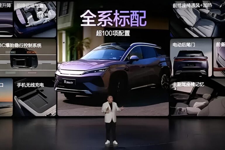 BYD Song Ultra EV launched with 9‑minute fast charging starting at 151,900 yuan (21,000 usd) in China, Pre-sale orders exceeded 21,586 units.