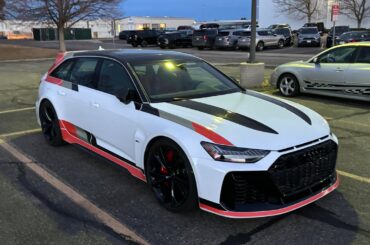 Not the same [2025 Audi RS6 GT] 1/660 in the world, 1/85 in the USA that that other guy saw. Spotted in Colorado at an airport