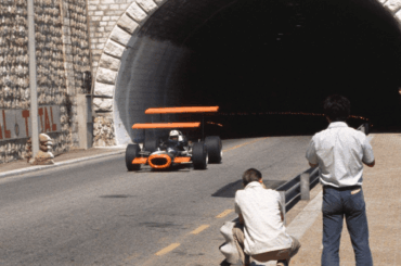 1969 Monaco GP, John Surtees coming out of the tunnel in his BRM P138 (1080x1350)