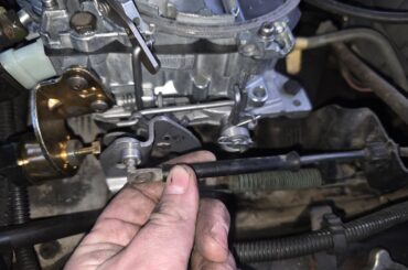 Throttle cable to short.