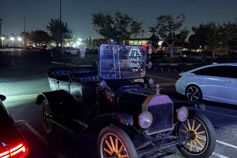 Dude in a [Ford Model T] rolled up to the bar last night