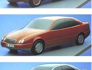 Early design proposals by Mercedes-Benz for the W210.