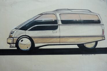 Ford Transit Mk3 concept sketches from the 80s.
