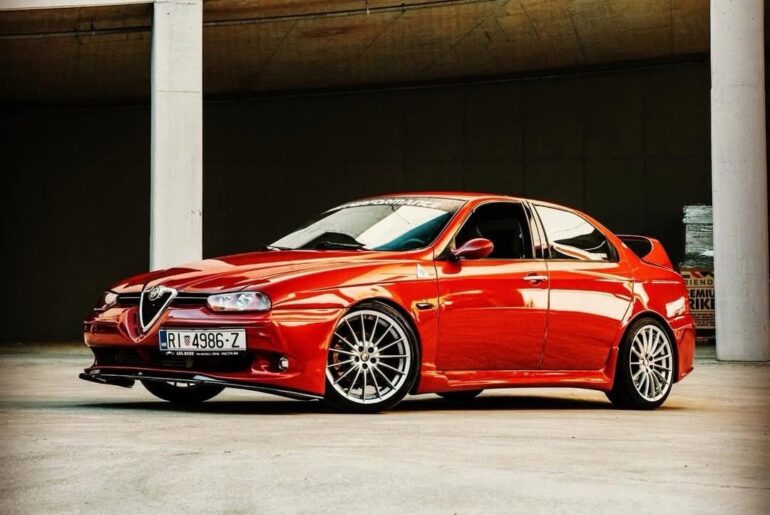 GTA looks, Diesel heart: the 2003 Alfa Romeo 156 1.9 JTDm owned by Robert Vukusic in Croatia.