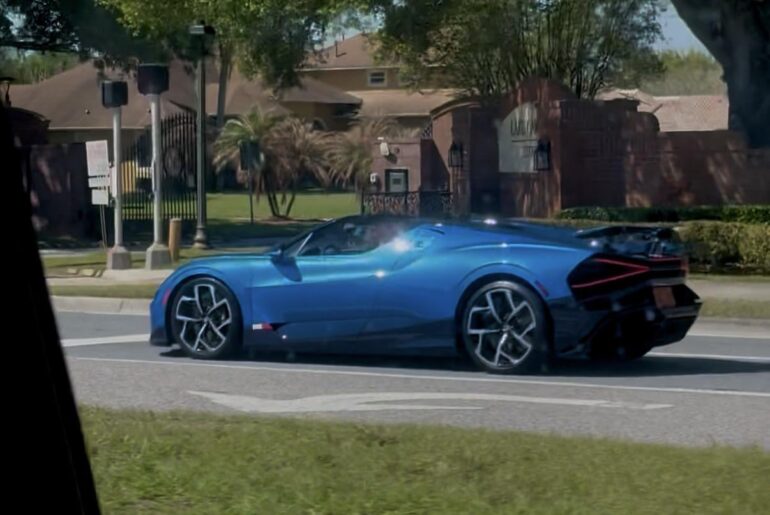 Saw a [Bugatti mistral] outside my neighborhood in Windermere FL