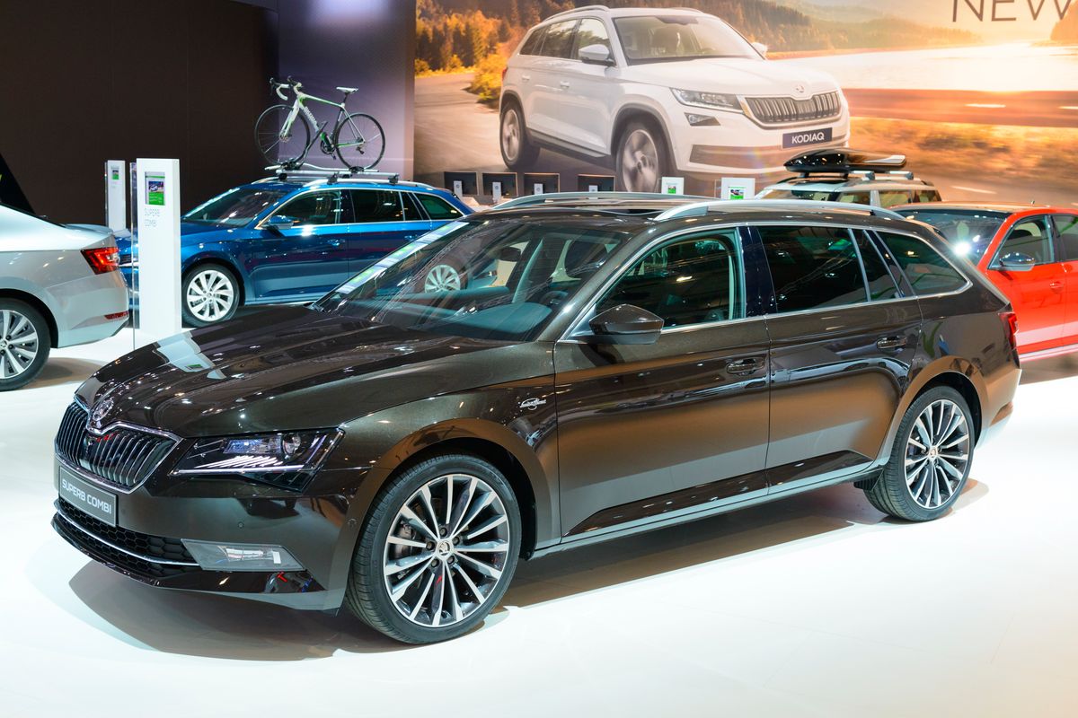A Skoda Superb estate