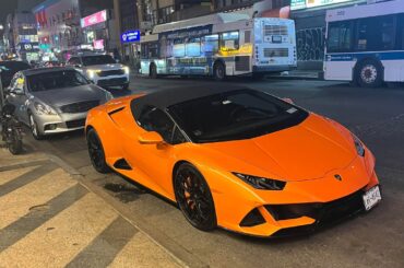 Saw this [Lamborghini Huracan Evo Spyder] at Flushing, New York