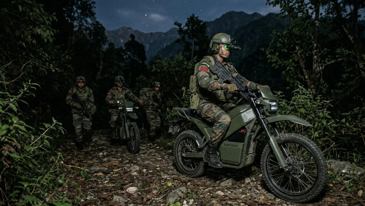 Indian Army Embraces Electric Mobility With Silent Scout Motorcycles For Enhanced Tactical Covert Operations