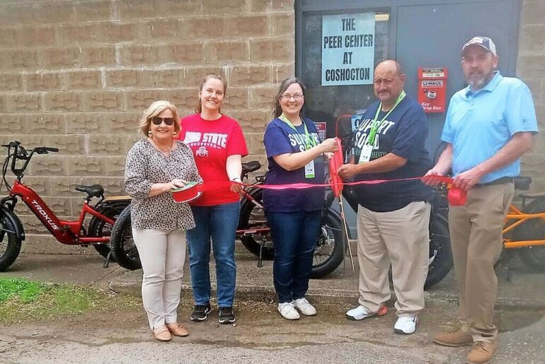 Coshocton ribbon cutting launches E-motion e-bike program at the Peer Center