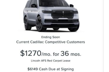 Looks like Lincoln is trying to win over Cadillac owners