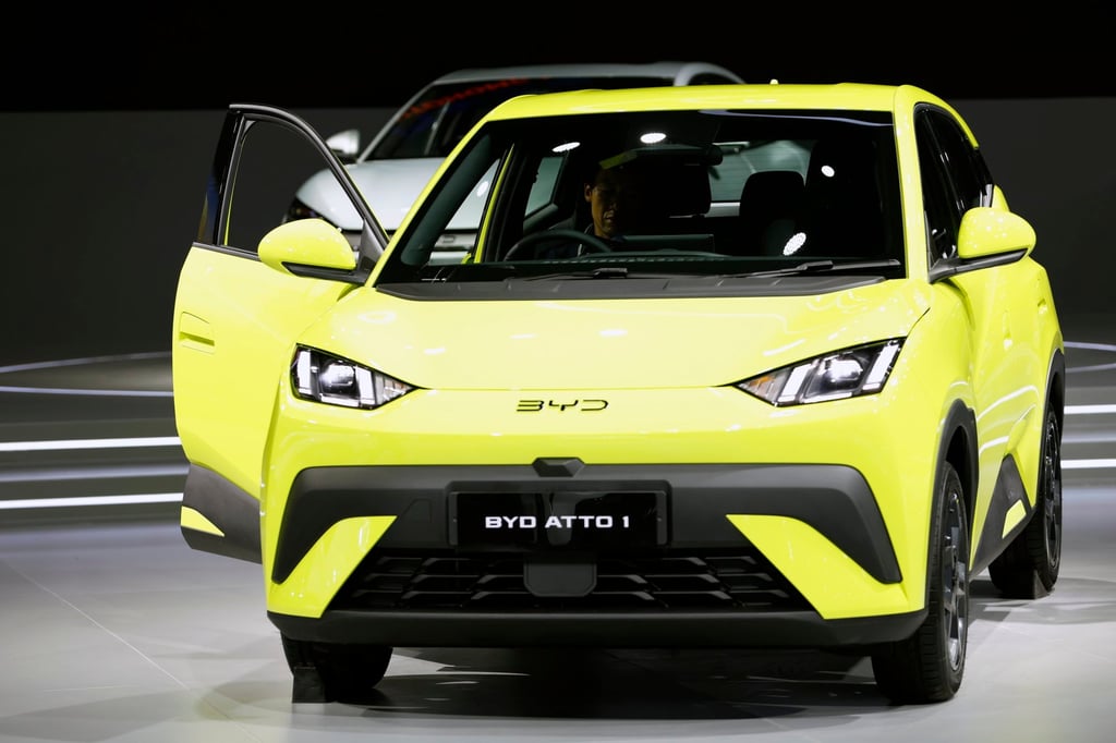 BYD beat Tesla for the first time in pure electric car deliveries in the fourth quarter of 2023. Photo: EPA