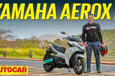 Yamaha Aerox E review - Is the electric Aerox fun? | First Ride | Autocar India