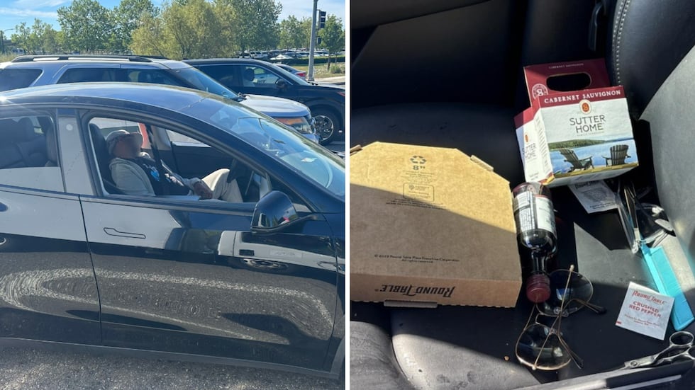 Police say a Tesla driver has been arrested for DUI after being found passed out while behind...