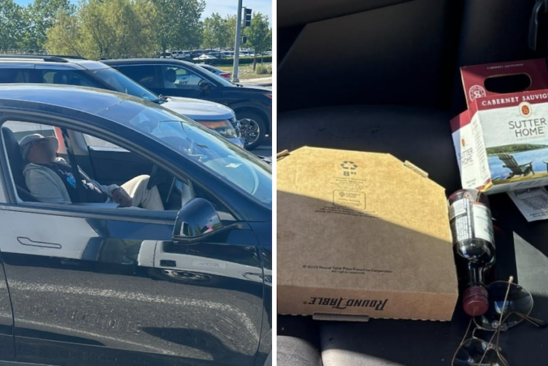 Man arrested for DUI after being found passed out, intoxicated in moving Tesla, police say