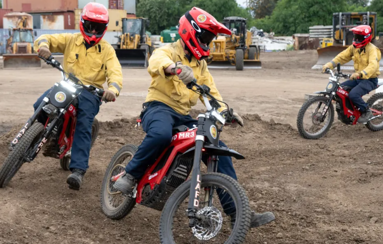 Los Angeles Fire Department unveils specialized E-bike fleet for wildfire response