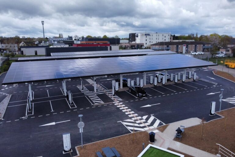 Tesla Hits 80,000 Superchargers With Huge Site in France