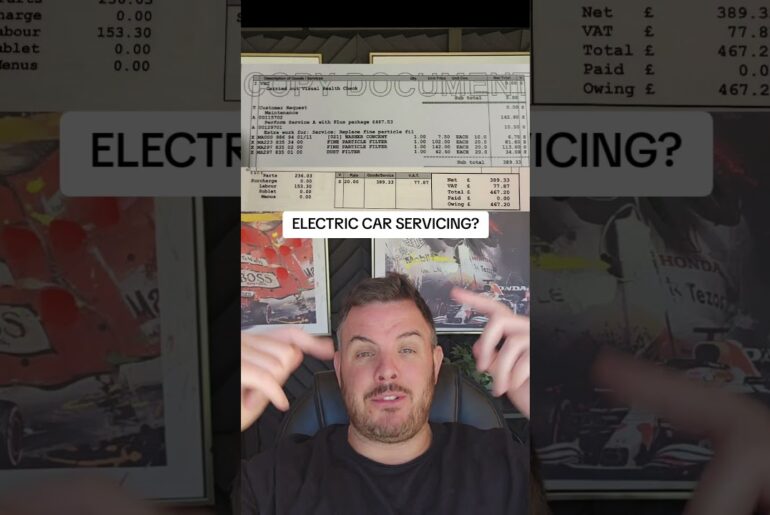 Electric car servicing costs...