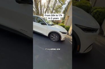 Electric car depreciation is crazy #car #newcar #usedcar #ev