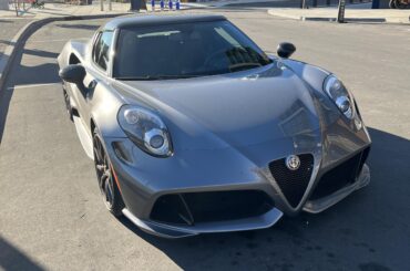 [Alfa Romeo 4C] that came to our valet stand