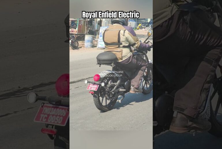 Royal Enfield Electric Motorcycle Spied