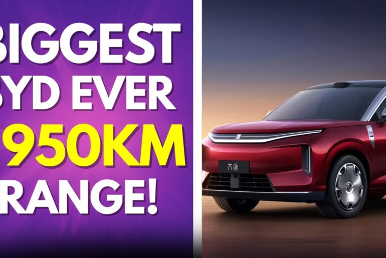 BYD Great Tang Gets 950km EV Range, 1000kw Charging & 7 Seats!