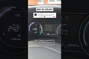 How much did I pay for my high mile electric car...