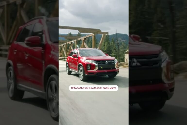 Chasing sun rays hits different after a long winter. Spring adventures start in a Mitsubishi. 🌅 🚗