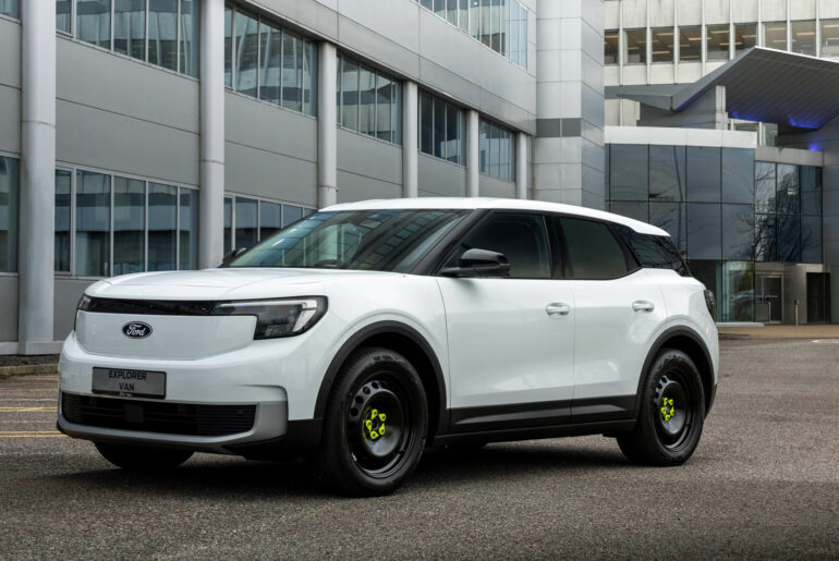 Ford Explorer EV is now available as a van