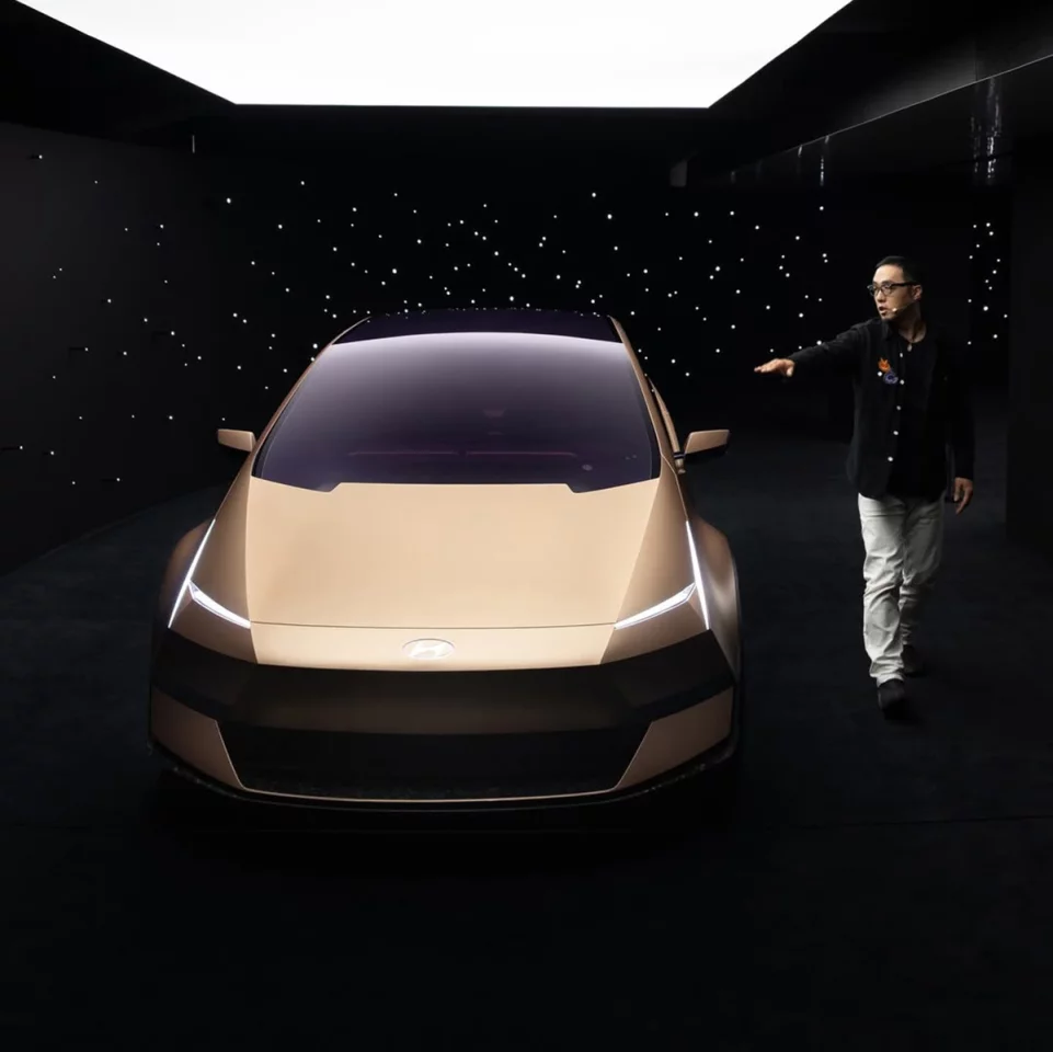 There's some Countach in there, but also a bit of Tesla Cybercab