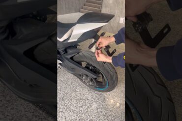 Electric motorcycle license plate flipper |Blazexel#motor #motorcycle #ebike #licenseplate