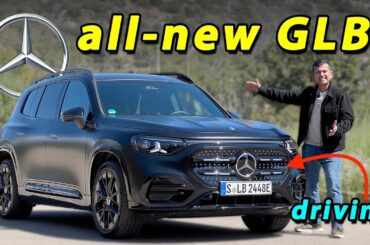 all-new Mercedes GLB driving REVIEW (2027) with GLB EQ (EV)