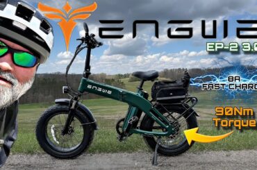 ENGWE EP-2 3.0 Foldable Ebike Review | 8A 2HR FAST CHARGING | Comfort Quality Torque